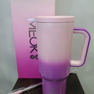 Meoky Tumbler w/ Handle / 40oz / Color: Purple Gradient